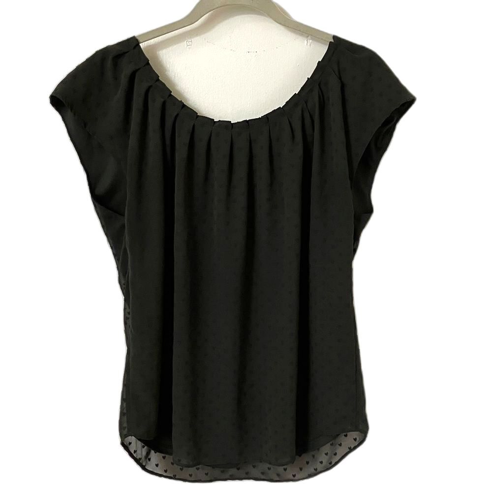 Black Lauren Conrad swiss dot top